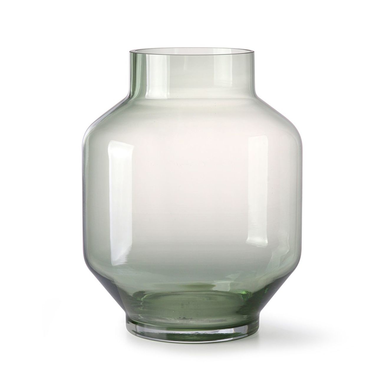 HK living green glass Vase - L
