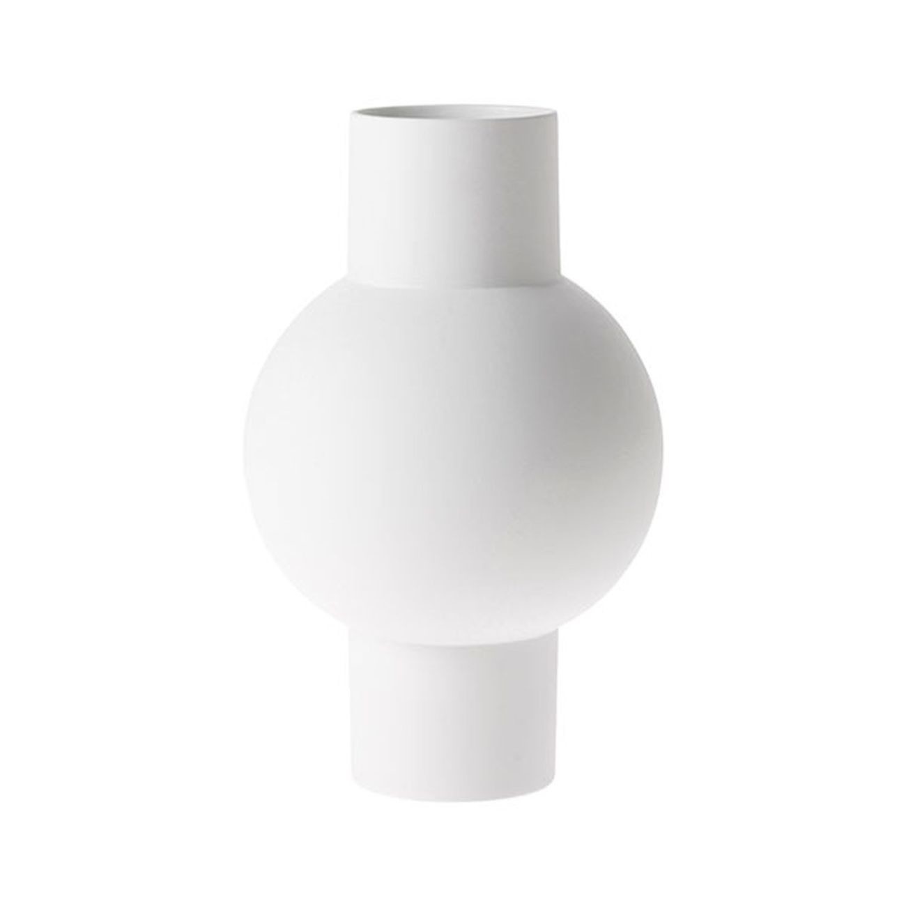 HK living matt white Vase Blumenvase - M