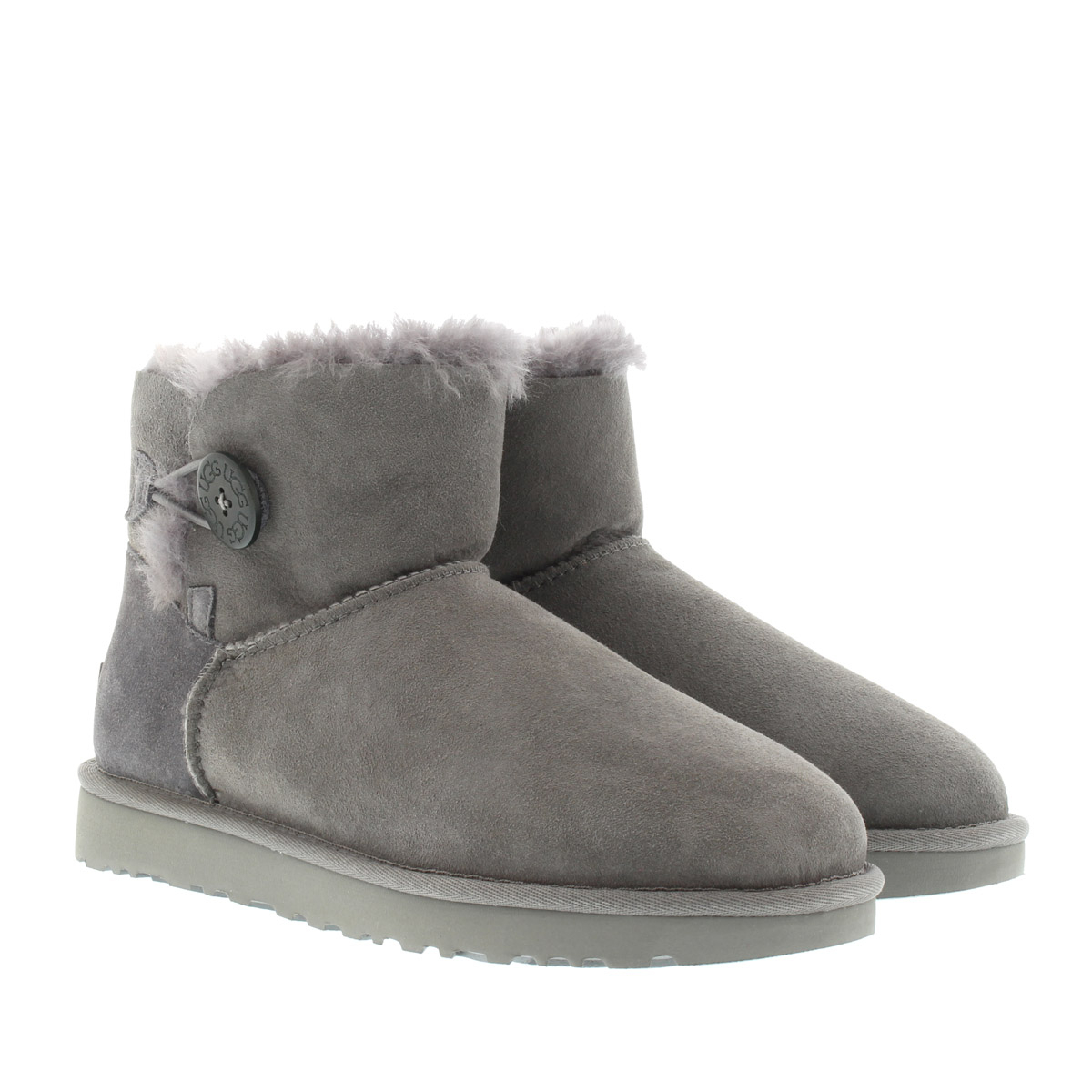 UGG Boots - W Mini Bailey Button II Grey - in grau - für Damen