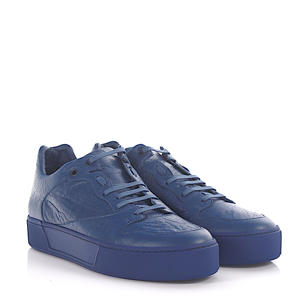 Balenciaga Sneakers Arena Low Leder blau crinkled
