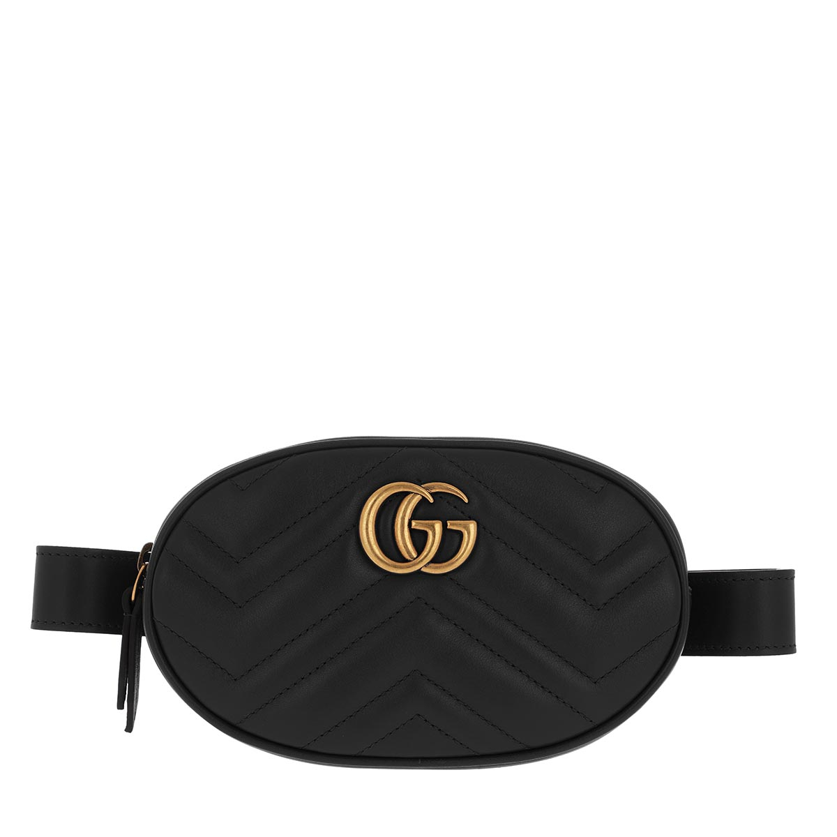 Gucci Gürteltasche - GG Marmont Belt Bag Nero - in schwarz - für Damen
