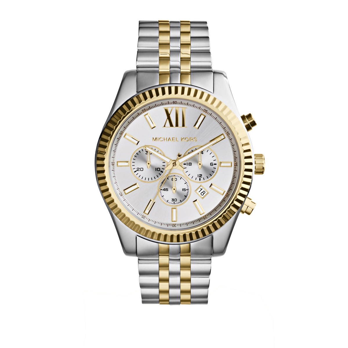 Michael Kors Uhr - MK8344 Lexington Watch Silver and Gold-Tone - in gold - für Damen