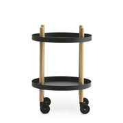 Block Ablage / Ø 45 cm - Normann Copenhagen - Holz natur,Schwarz