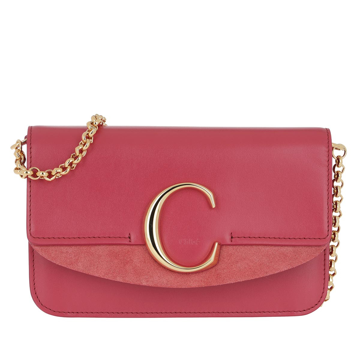 Chloé Umhängetasche - C Clutch With Chain Scarlet Pink - in pink - für Damen