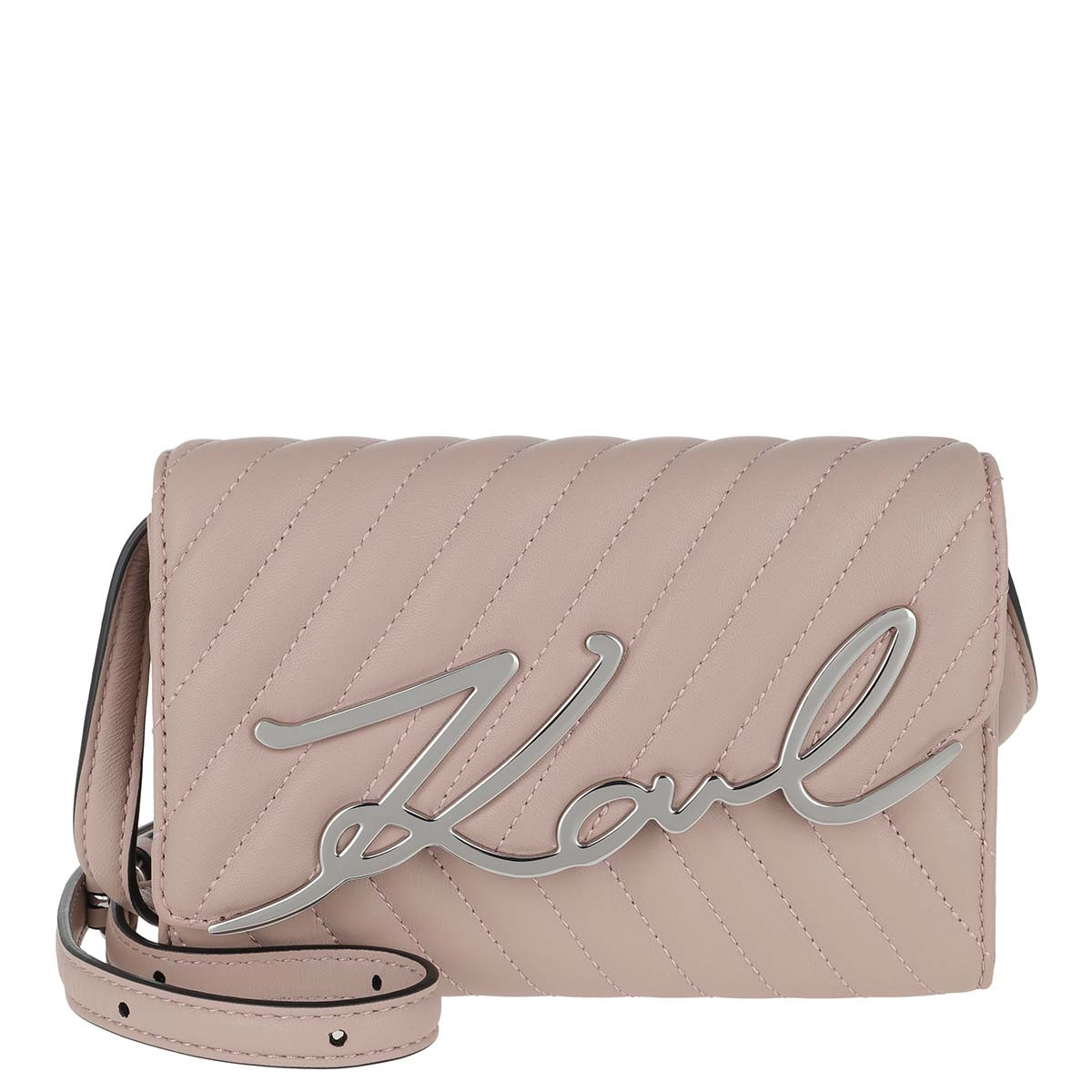 Karl Lagerfeld Gürteltasche - Signature Stitch Belt Bag Powder Pink - in rosa - für Damen