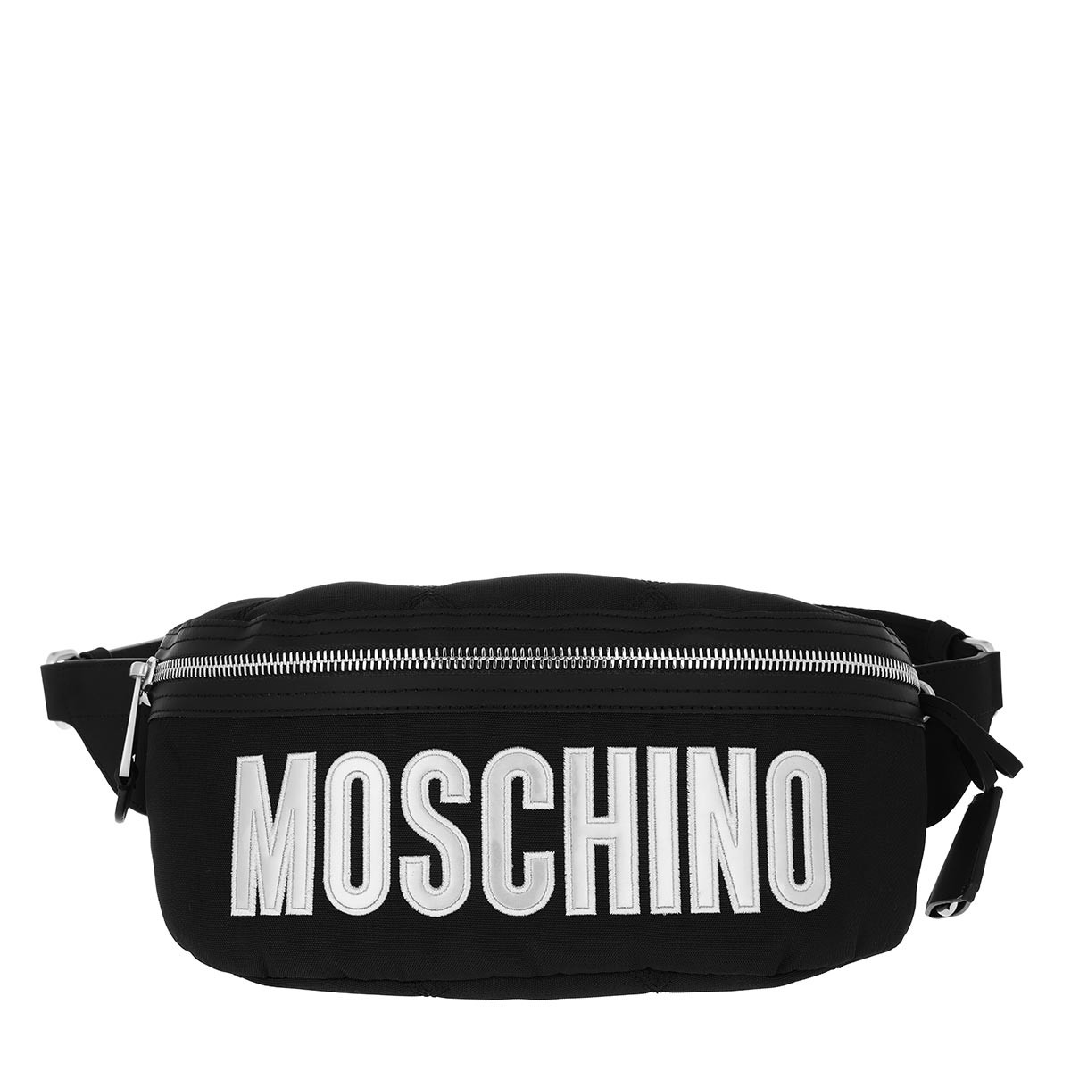 Moschino Gürteltasche - Belt Bag Nylon Logo Fantasy Print Black - in schwarz - für Damen