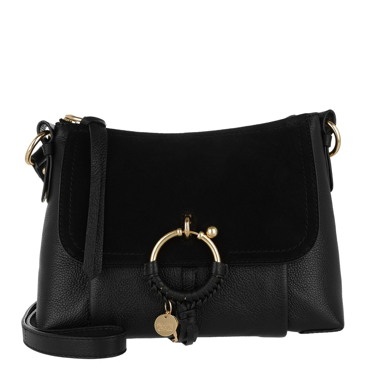 See By Chloé Umhängetasche - Joan Grained Shoulder Bag Leather Black - in schwarz - für Damen