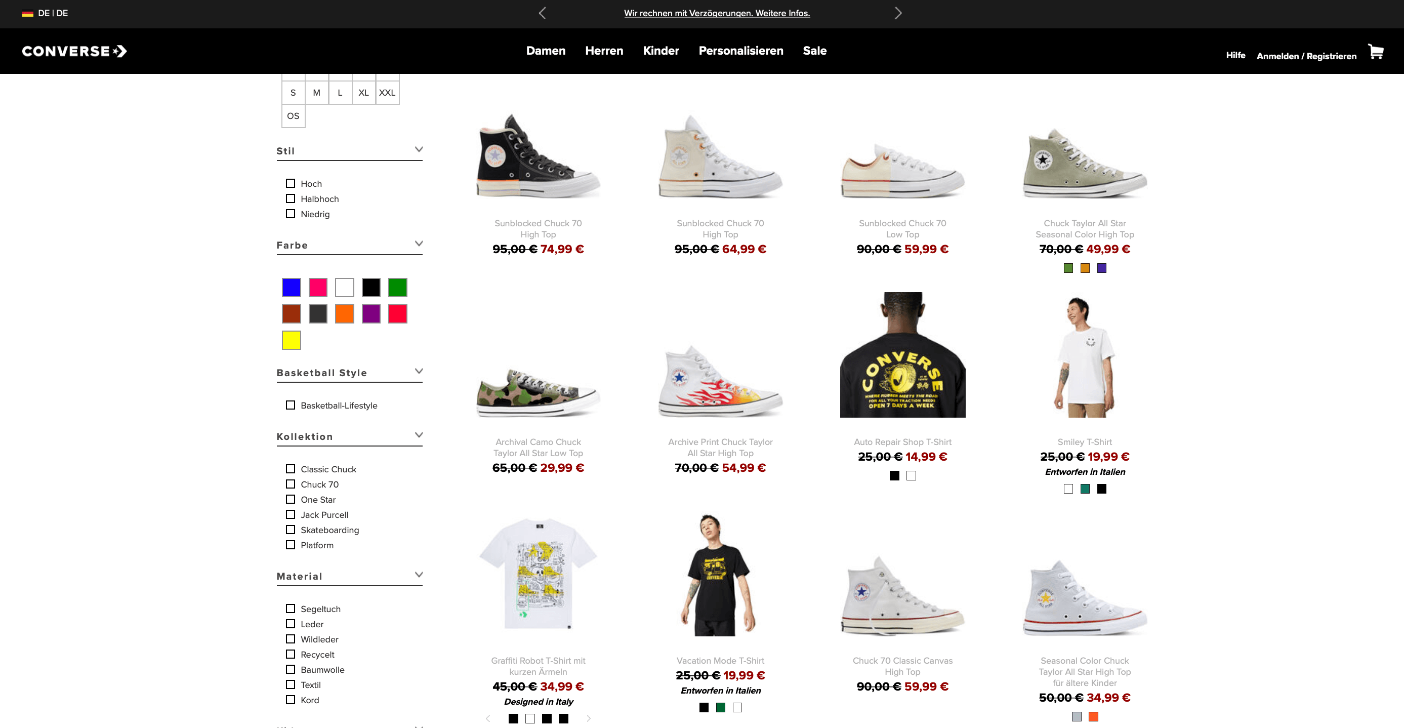 Converse Sale günstig kaufen