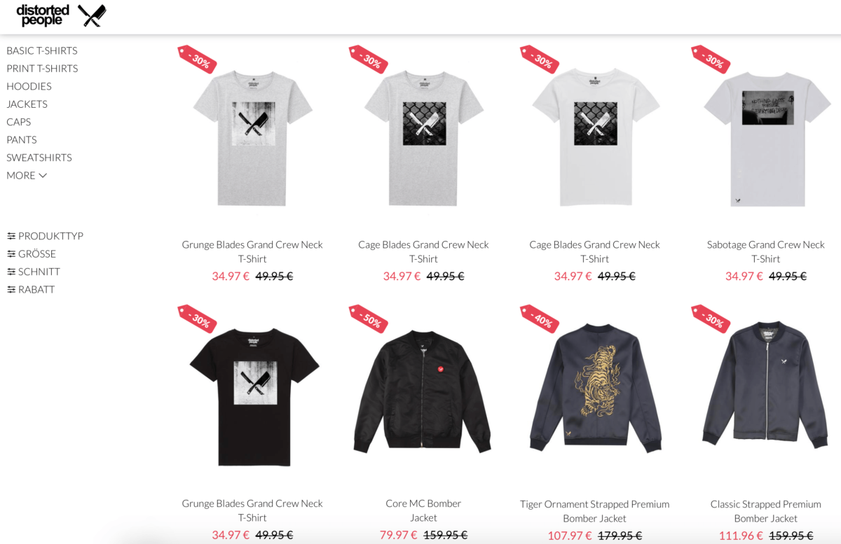 distorted people Gutschein & Sale