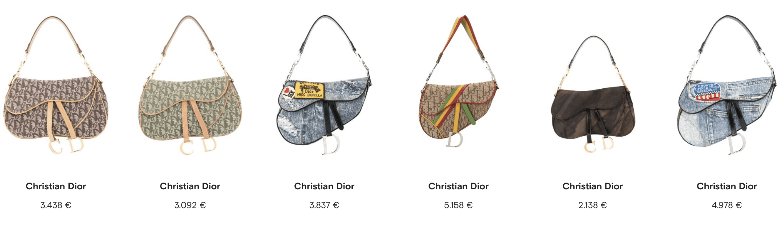 Christian Dior Tasche Christian Dior saddle bag