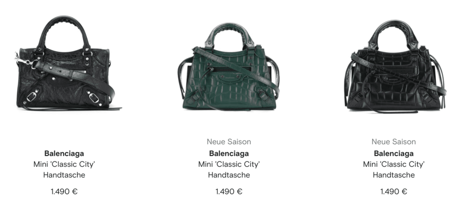 Balenciaga Mini 'Classic City' Handtasche