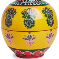 La Doublej 'Bubble Pineapple' Vase, 23cm - Gelb
