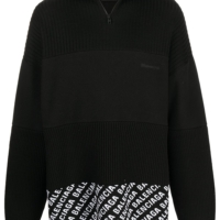 Balenciaga Pullover mit Reißverschluss - Schwarz