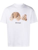 Palm Angels T-Shirt mit Teddy-Print - Weiß