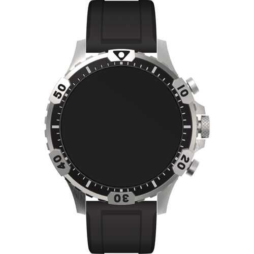 Fossil Herren Touchscreen Smartwatch Garrett HR "FTW4041", schwarz