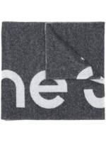 Acne Studios Jacquard-Schal mit Logo - Schwarz