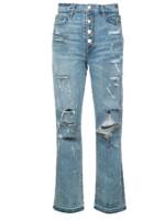 AMIRI Gerade Jeans mit Kristallverzierung - Blau