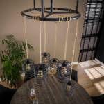 Design Deckenlampe im Industry und Loft Stil Metall