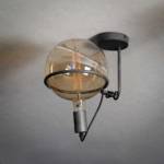 Metall Deckenlampe im Industry und Loft Stil Altsilberfarben