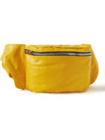 Gallery Dept. - Logo-Print Leather Belt Bag - Men - Yellow