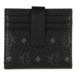 Portemonnaies Visetos Leather Mix Bi Fold Card Wallet Mini schwarz