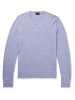 TOM FORD - Slim-Fit Alpaca and Silk-Blend Sweater - Men - Purple - IT 48