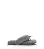 UGG Hausschuhe Fluff Flip Flop II Sandalen für Damen in Grau Größe 43