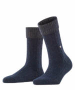 Burlington Cosy Boot Damen Socken, 36-41, Blau, Struktur,Lurex,Mehrfarbig, 27056-612001
