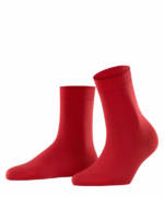 FALKE Cotton Touch Damen Socken, 39-42, Rot, Uni, 47673-822802