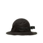 Stone Island Cotton Nylon Marina Bucket Hat (Schwarz)