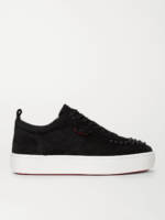 Christian Louboutin - Happyrui Spiked Leather Sneakers - Men - Black - 40