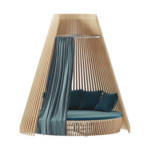 Kissen / Für das runde Sofa Hut - Ø 270 cm - Ethimo - Blau