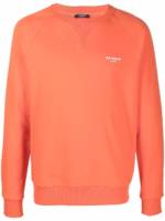 Balmain Sweatshirt mit Logo-Print - Orange