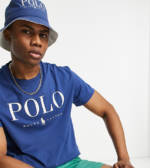 Polo Ralph Lauren x ASOS - Exclusive Collab - T-Shirt in Marineblau mit Logo auf der Brust