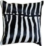 Trendline Fellkissen "Dekokissen Zebra 2", wohnliches Deko Zierkissen, eckig, 45x45 cm, handgefertigt, echtes Rinderfell, Zebra-Optik, Naturprodukt - daher ist jedes Kissen ein Einzelstück, Wohnzimmer