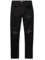 AMIRI - MX1 Skinny-Fit Panelled Distressed Jeans - Men - Black - 30