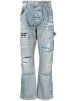 AMIRI ripped-detail jeans - Blau