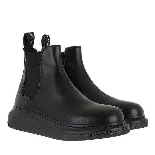 Alexander McQueen Boots & Stiefeletten - Chelsea Boots Leather - in black - für Damen