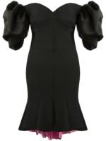 Alexander McQueen Schulterfreies Kleid - Schwarz