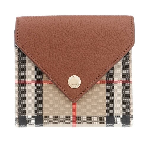 Burberry Portemonnaie - Tri Fold Wallet Leather - in light brown - für Damen