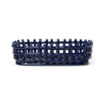 Ceramic Korb / Oval - 30 x 15 cm - Handgefertigt - Ferm Living - Blau