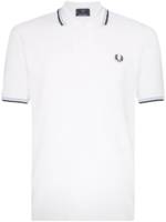 FRED PERRY Poloshirt mit Streifen - Weiß