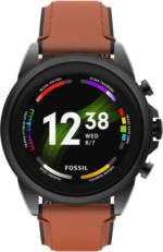 Fossil Herren Touchscreen Smartwatch "Gen6 FTW4062", braun