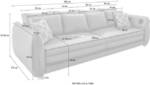Jockenhöfer Gruppe Big-Sofa, inklusive RGB-LED-Beleuchtung und Soundsystem inklusive Bluetooth, USB-Ladestation, Touchpanel, frei im Raum stellbar