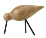 Oiseau Shorebird M Dekoration / L 15 cm x H 11 cm - Normann Copenhagen - Holz natur