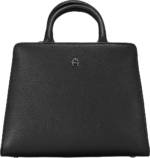 AIGNER, Cybill Handtasche Leder 24 Cm in schwarz, Henkeltaschen für Damen