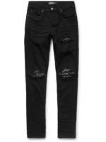 AMIRI - MX1 Skinny-Fit Panelled Distressed Jeans - Men - Black - 29
