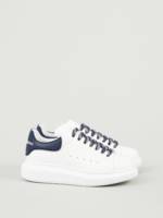 Alexander McQueen - Sneaker mit breiter Gummisohle Weiß/Marineblau