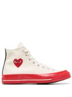 Comme Des Garçons Play x Converse heart detail hi-top sneakers - Rot