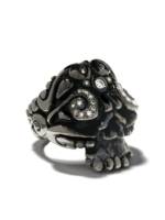 Duffy Jewellery Ring im Totenkopf-Design - BLACK